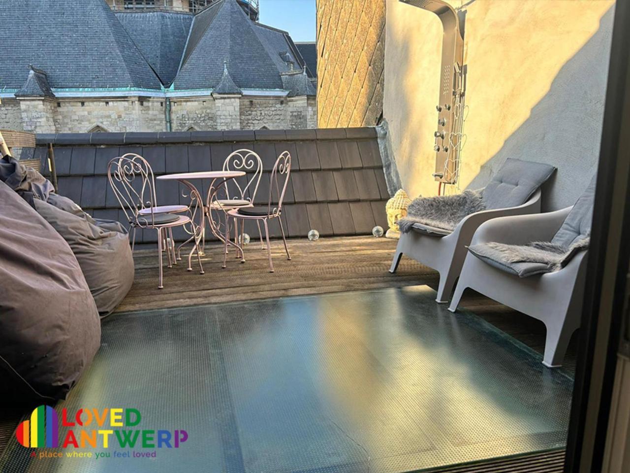 Wellness Loft With Sauna, Jacuzzi, Roof Terrace & Amazing View Apartment Antwerp Exterior photo